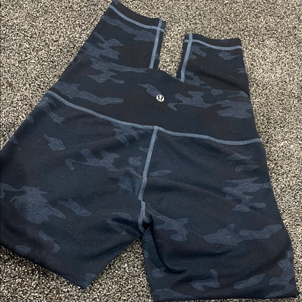 Lululemon Athletica Blue Camo Leggings
